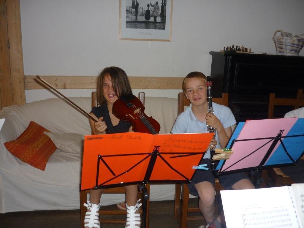 clarinette et violon .. mais aussi guitare, piano, viole, harpe, ....