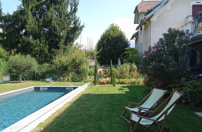 Chambre d'h&ocirc;tes n&deg;73G8608 AIX LES BAINS - Savoie - la piscine